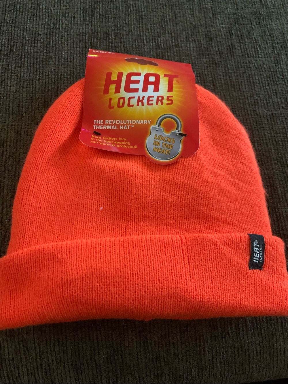 Heat lockers Beanie- Bright Orange